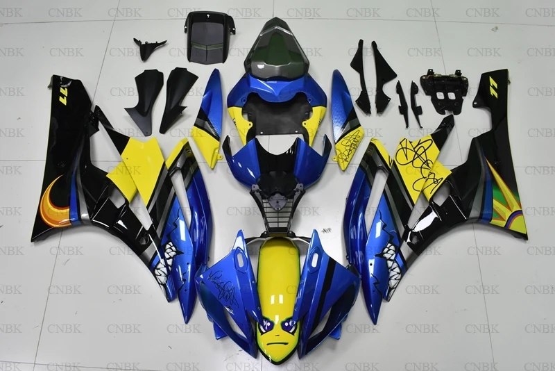 

for YZF R6 2006 - 2007 Abs Fairing for YAMAHA YZFR6 07 shark Fairings YZF600 R6 06 Motorcycle Fairing Unpainted