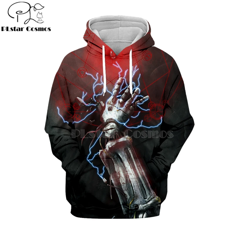 

PLstar Cosmos 2019 japan Anime Fullmetal Alchemist 3d Hoodies Hooded Sweatshirt long sleeve Edward Elric Harajuku streetwear-16
