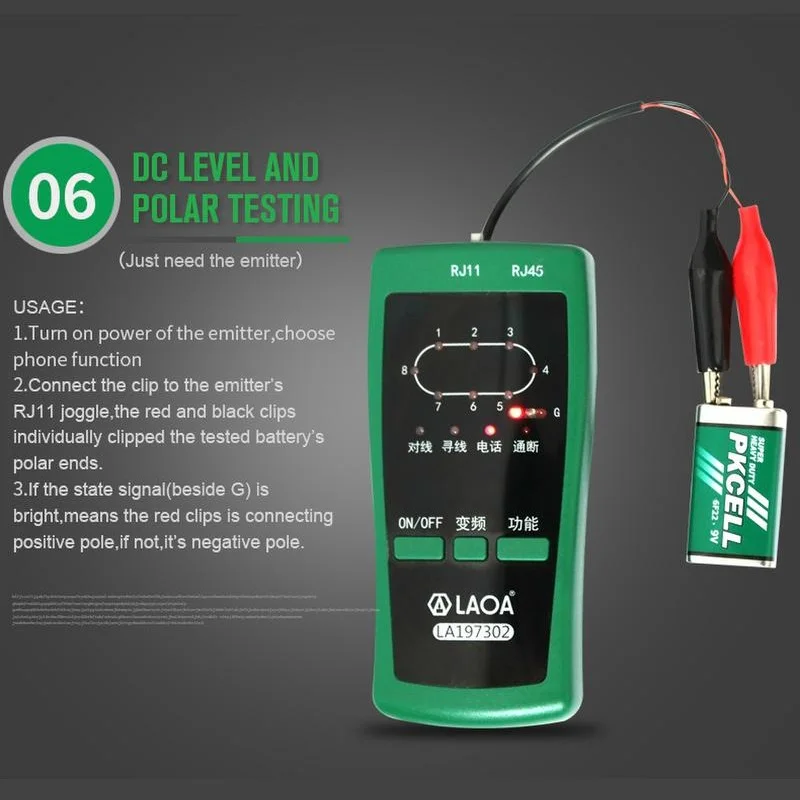 LAOA новый многофункциональный линейный поиск RJ45/RJ11 инструмент для проверки сети и