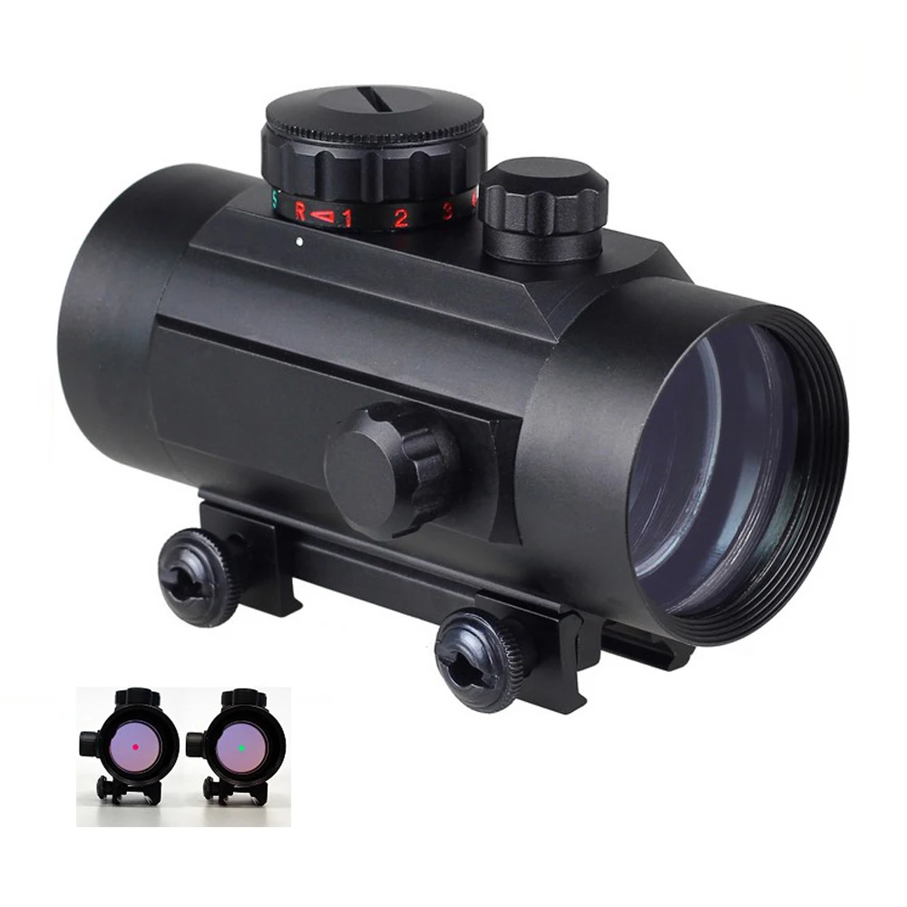 

High Quality Aluminum 1X30 Magnification Brightness Adjustable Tactical Red Green Dot Sight holographic Optical Sight Scope.