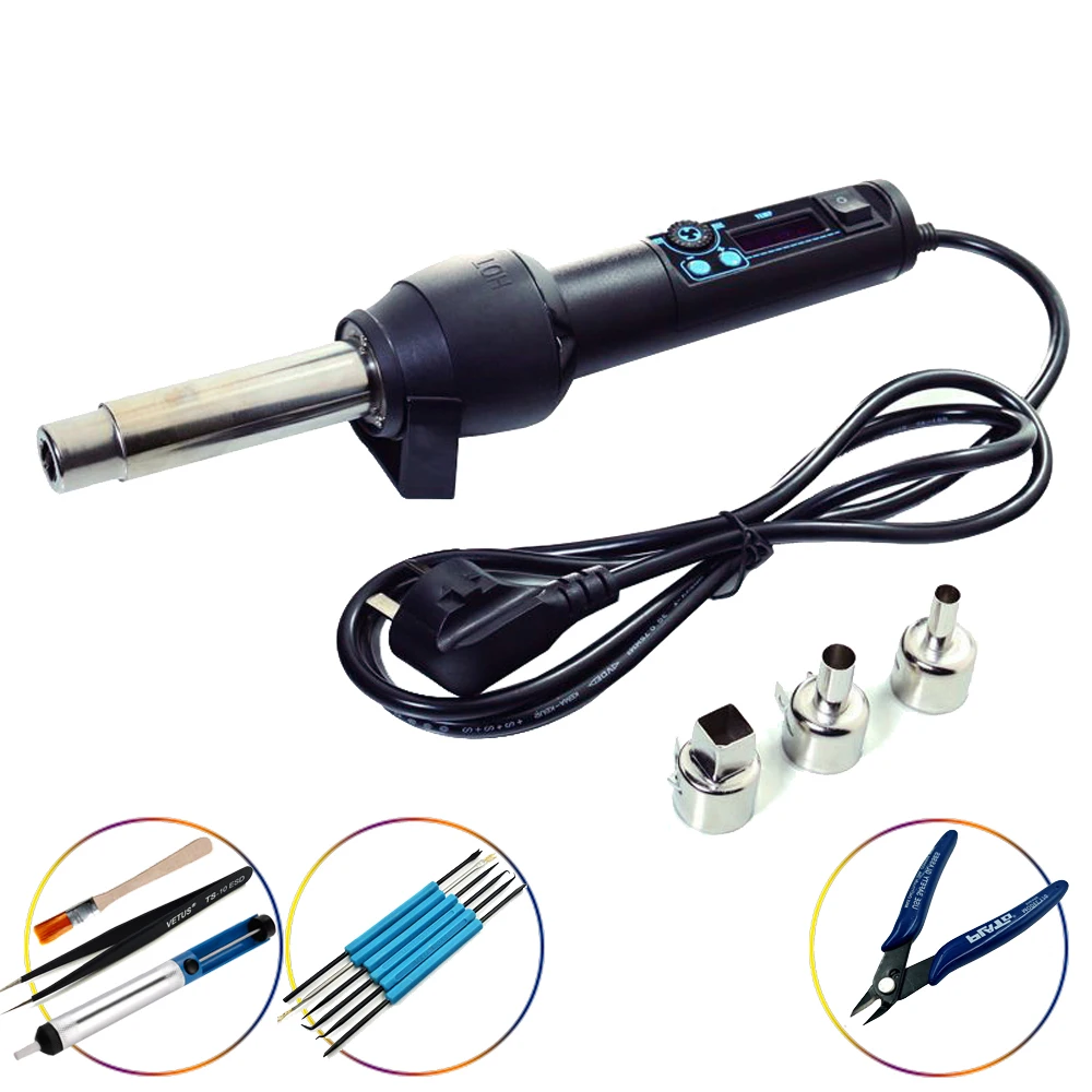  YIHUA 8858-I 650W Large Power Portable Adjustable digital Display Heat Gun LCD Handheld Electronic 
