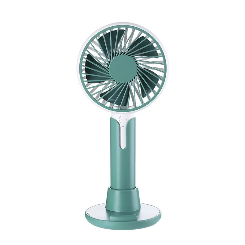 

Mini Usb Night Light Rechargeable Air Cooling Fan Desk Fan Dual Use Home Student Dormitory Bedside Portable Desktop Office Fan