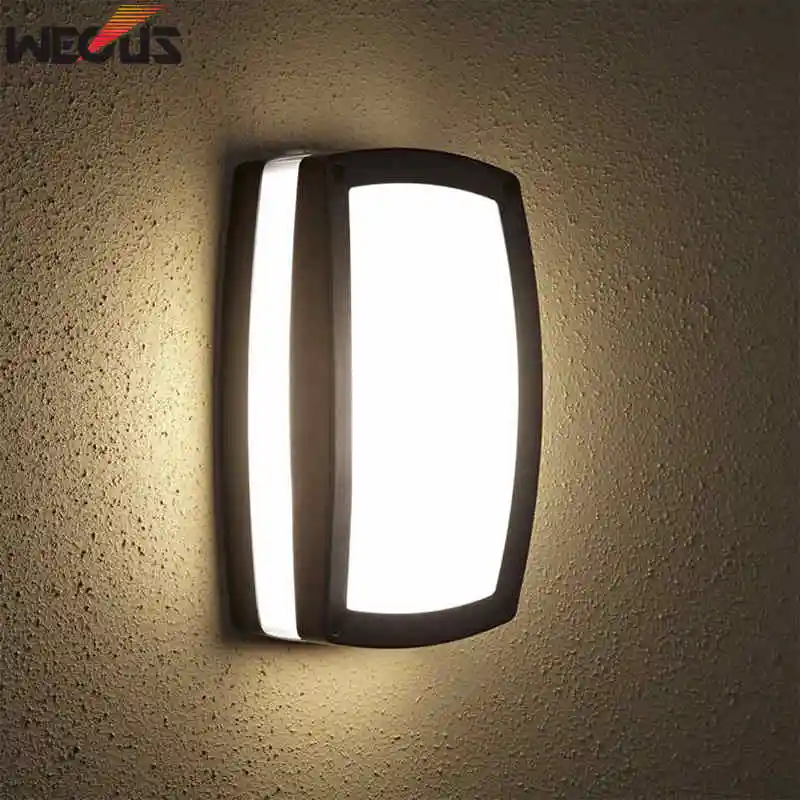 WECUS) светодиодный наружный водонепроницаемый настенный светильник, современный минималистичный дверной потолочный светильник, открытый балкон лестницы/проходной дверной светильник s