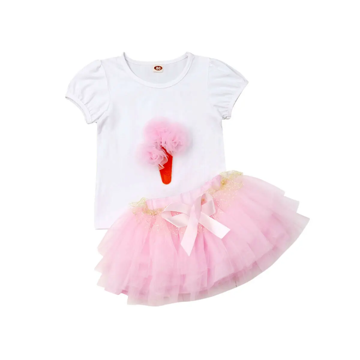 

Girls Clothes 1 2 3 4 5 Years 2019 Summer Toddler Baby Kids Clothing T-shirt Tops+ Pink Tutu Skirts 2pcs Outfits Birthday set