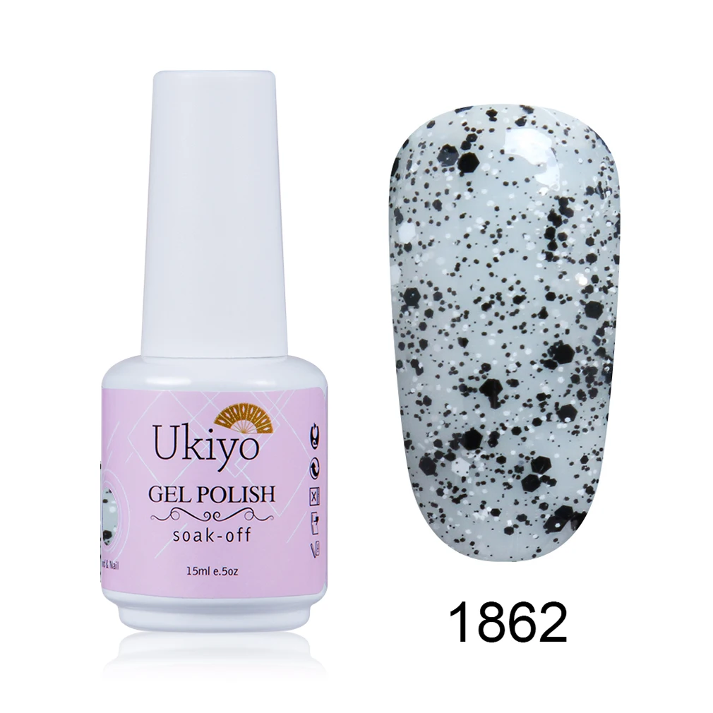 Ukiyo 15 мл гель лак Vernis полуперманентный УФ-гель для ногтей эмаль гель для ногтей геллак замачиваемый блеск лак для ногтей - Цвет: 1862