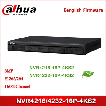 

Dahua POE NVR NVR4216-16P-4KS2 NVR4232-16P-4KS2 16/32 Channel 1U 16PoE 4K&H.265 Lite Network Video Recorder