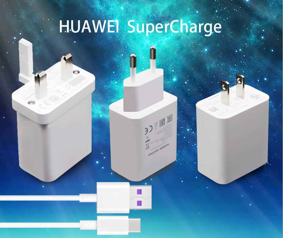 Супер зарядное устройство huawei, USB настенный адаптер для путешествий, Быстрый адаптер mate 30 mate 20X5G 20 10 9 pro RS P30 P20 P10 P9 plus Nova5