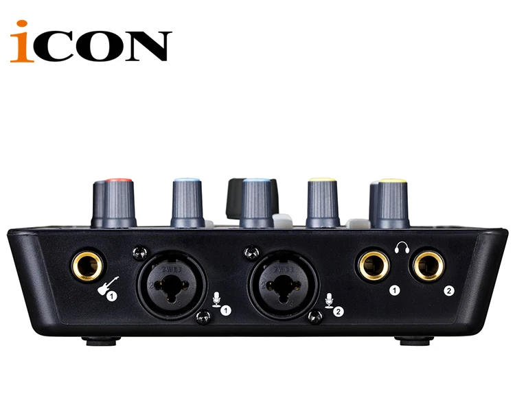 ICON upod pro sound card 2 mic-In/1 guitar-In,2-Out USB Recording 