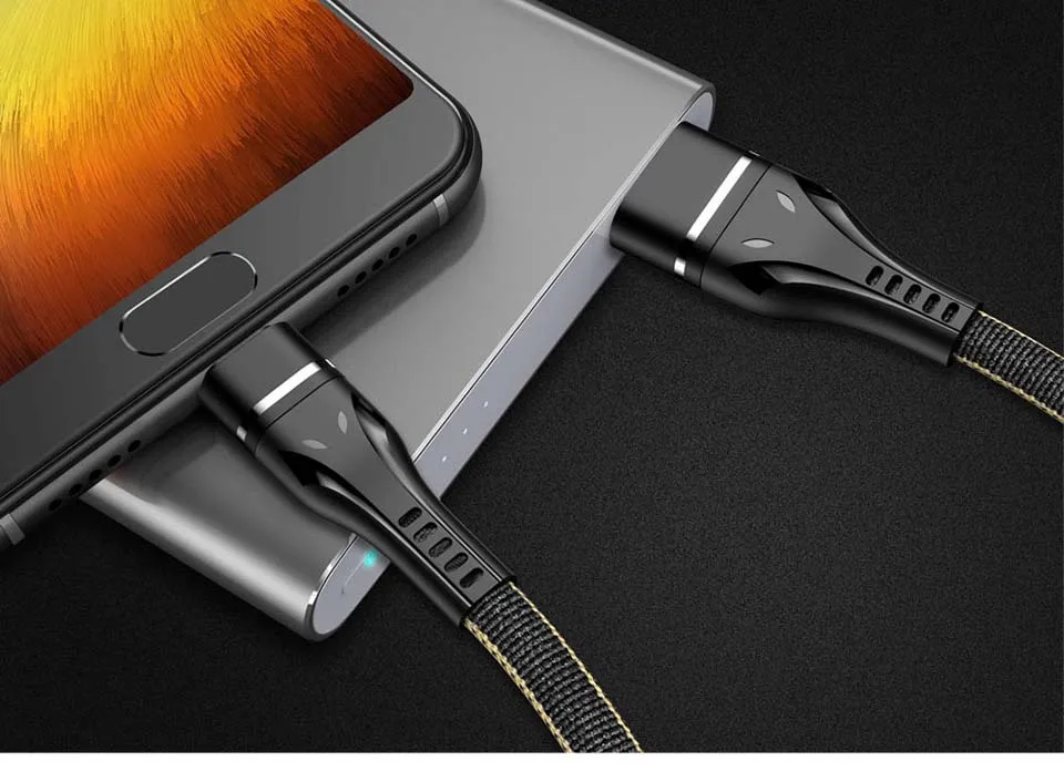 USB Type C Cable Fast Charger For Samsung S10 S9 A50 Mobile Phone Type-C USB Data Cord For Huawei P20 P30 Pro Type C USBC Cable