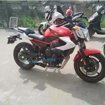 

xj6 Motorcycle Exhaust Escape Modified Motorcycle Front Connection Middle Link Pipe Slip-On For YAMAHA XJ6N XJ6 Without Muffler