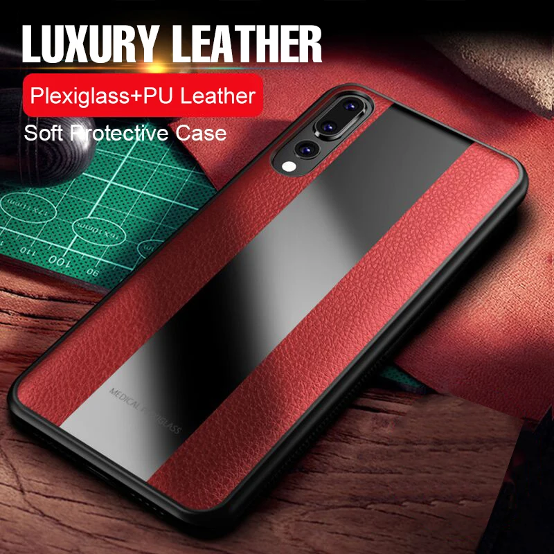Luxury-Leather-Soft-Bumper-Case-On-The-For-Huawei-P20-Pro-Honor-8x-10-Phone-Case
