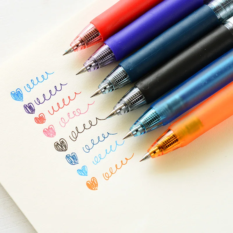 

1 pcs 8 colors Mitsubishi UMN-138 Gel ink pen Click type office special signature pen exam pen 0.38mm students supplies