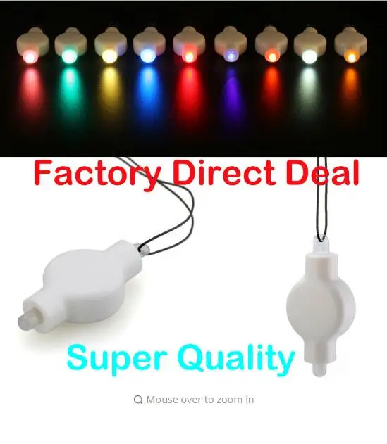 Factory 100pcs/pack Different Colors hanging LED floralyte ...
