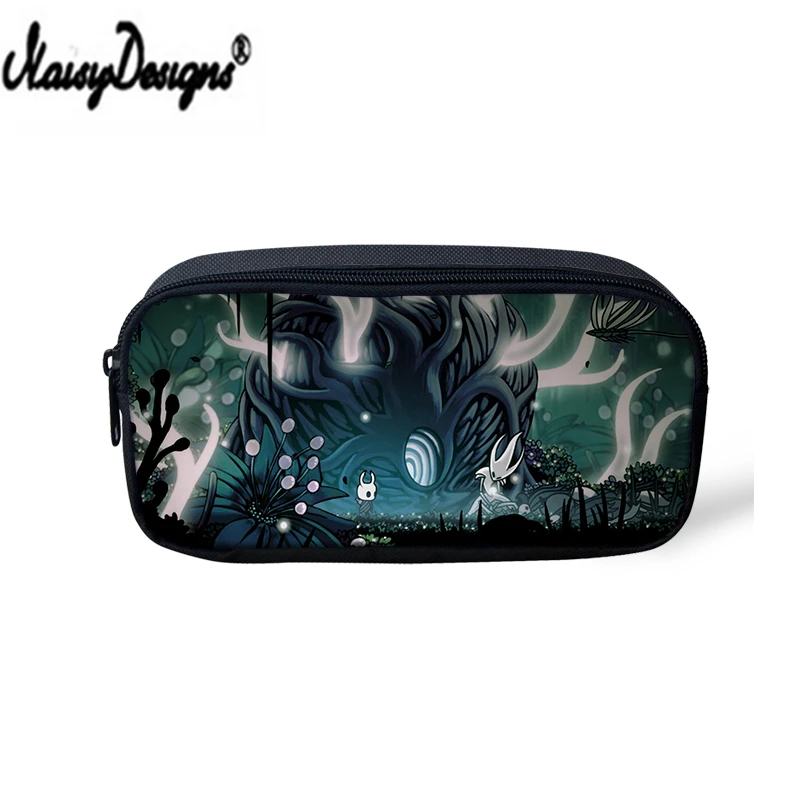 

NOISYDESIGNS Boys Pencil Case Bag Hot Game 3D Hollow Knight Pattern Printing Cosmetics Pouchs For Travel Ladies Pouch Makeup Bag