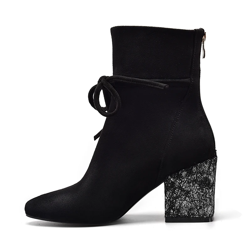 Suede angle boots Perixir 2017 new style ankle boo