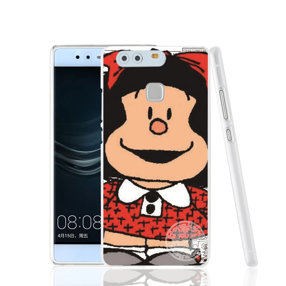 HAMEINUO Hoạt Hình Mafalda Amazing Bao Da Ốp Lưng Điện Thoại Huawei Ascend P7 P8 P9 P10 Lite Plus G8 G7 Danh Dự 5C 2017 Mate 8 cute phone cases huawei