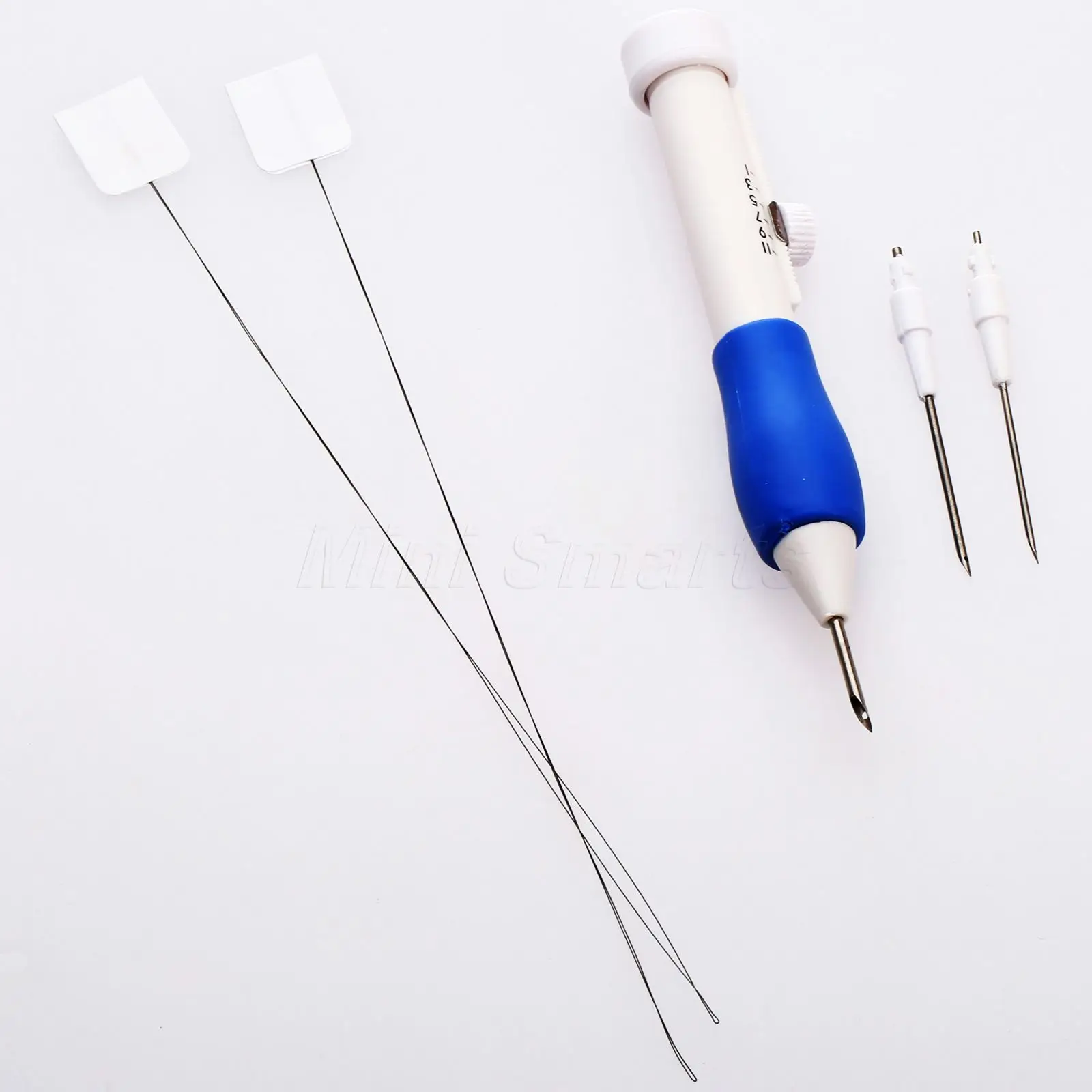 

One Set 3 Sized 1.3mm/1.6mm/2.2mm Embroidery Sewing Stitching Punching Punch Needle Sewing Threader Handle Craft DIY Tool