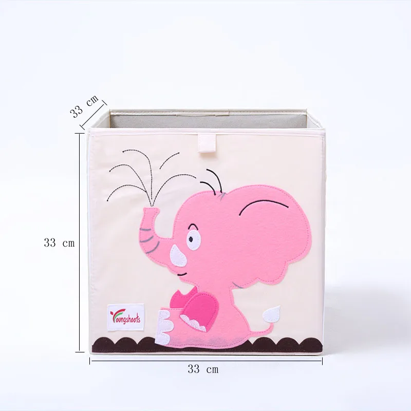 Большой квадратный мультфильм 3D вышивка детские игрушки Органайзер коробка для хранения складной ящик для хранения одежды промытый органайзер для мелочей - Цвет: pp-23