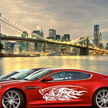 

Hot Sticker Decal Vinyl Rocker Panel Stripes No Fading No Degumming Car Sticker JLD