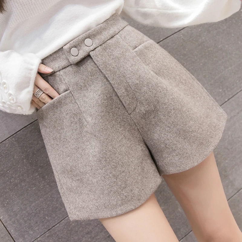

fashion khaki women shorts 2019 high waisted shorts for women casual elegant mini womens shorts feminino womens clothing A849