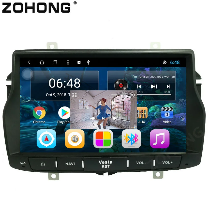 

1 din IPS Android 8.1 Octa Core 2G+32Gb car radio for Lada Vesta Car multimedia dvd player CAR GPS navigation autoradio BT wifi