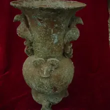 Unearthed Династии мин Старый Бронзовый Ваза, элегантная форма