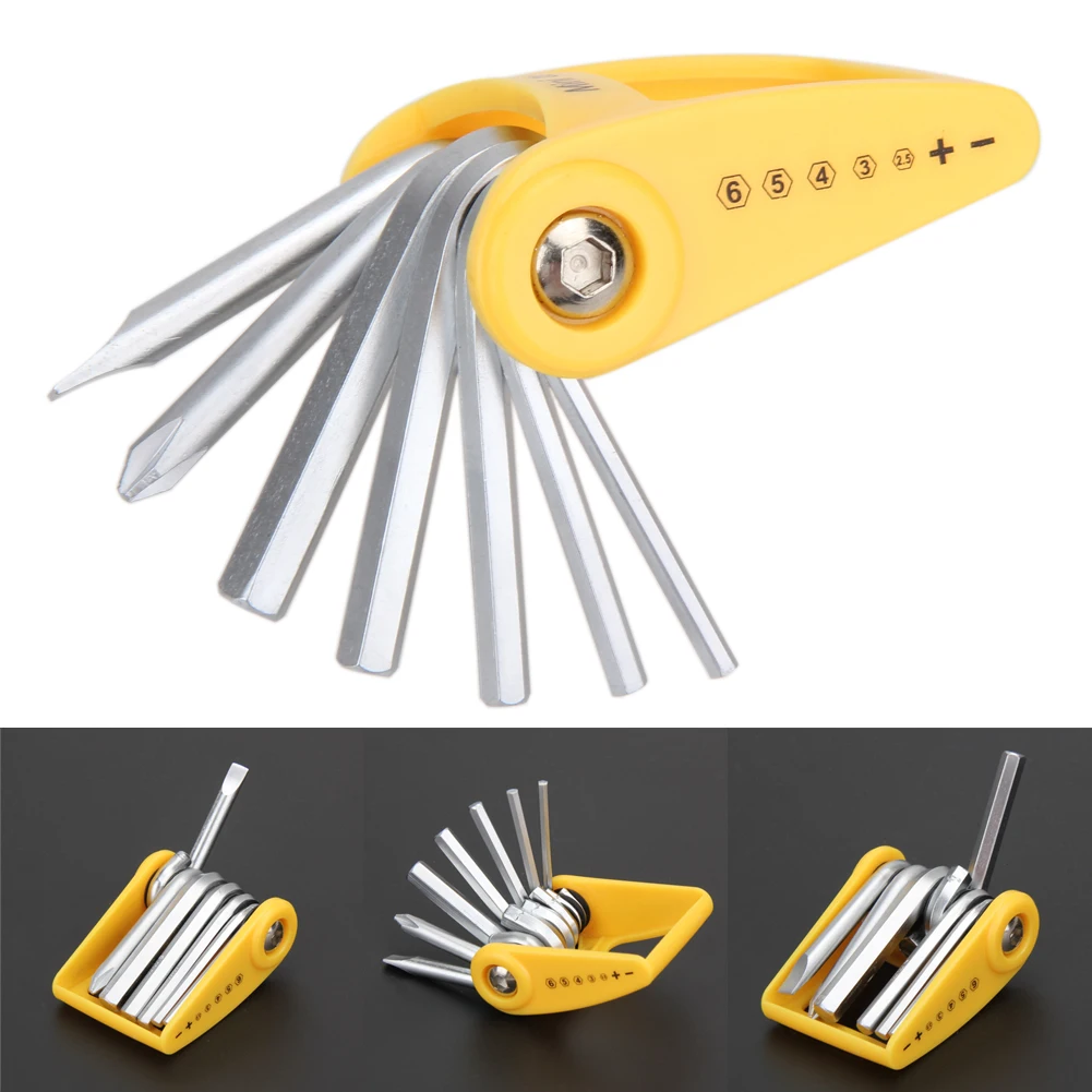 buy 7 in 1 Bicycle Tools Sets Hex Multi Repair Tool Bicycle Spoke Wrench Mountain Road Bicycle Screwdriver Bike Tool Kit