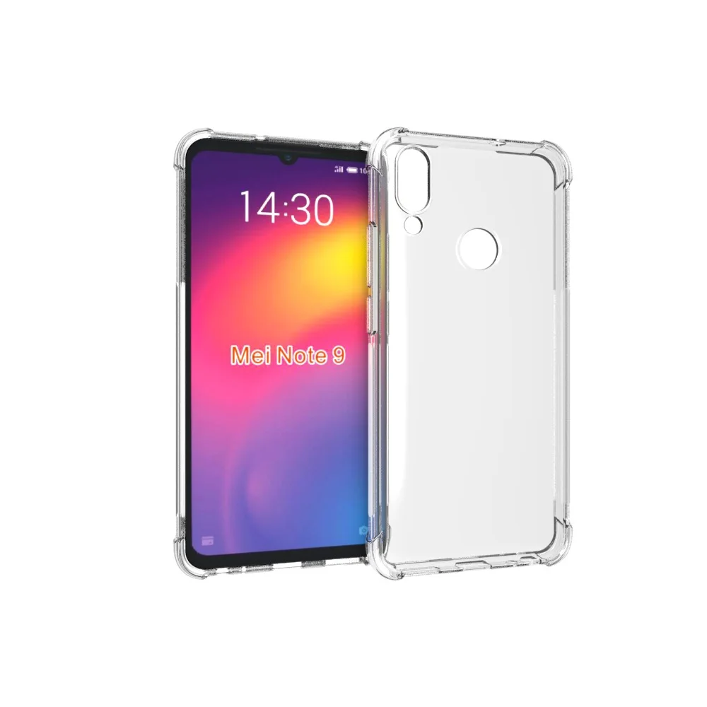 Shockproof Case For MeiZu Note 8 9 18 17 pro 16th plus V8 16T 16x 16s pro X8 16xs M10 M6 Note Case Bumper Soft Transparent Cover best meizu phone case design