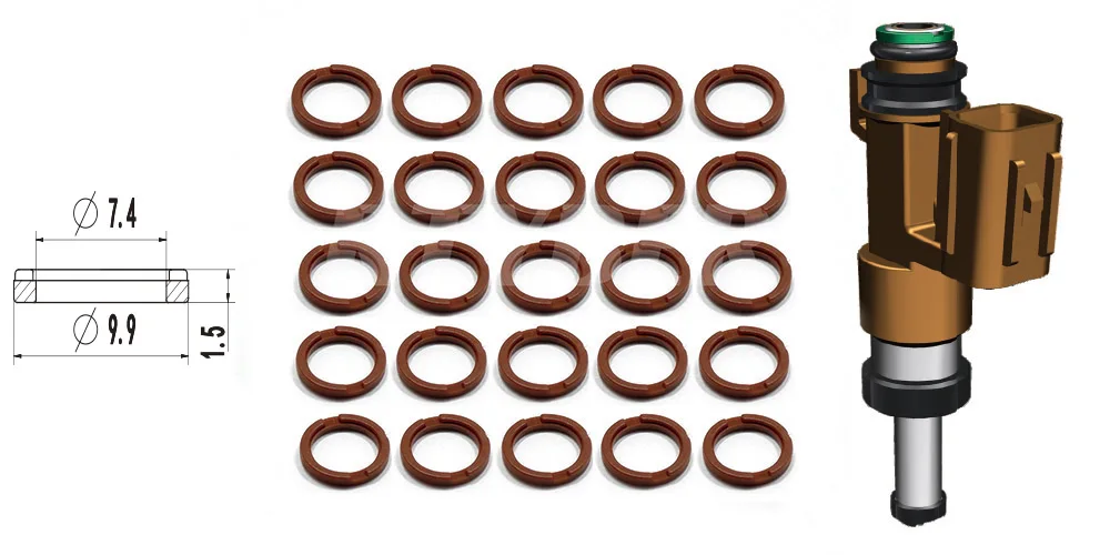 6.200PCS 23250-0S020 Fuel Injector Plastic Retainer 32001 For Toyota Sequoia Tundra