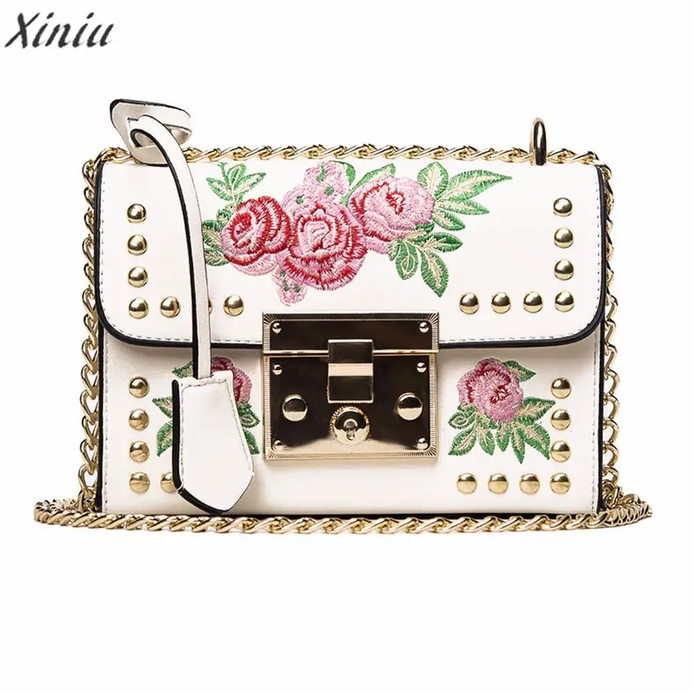 Женские сумки мессенджер с розой и цепочкой|bolsa feminina|brand crossbodycrossbody brand |