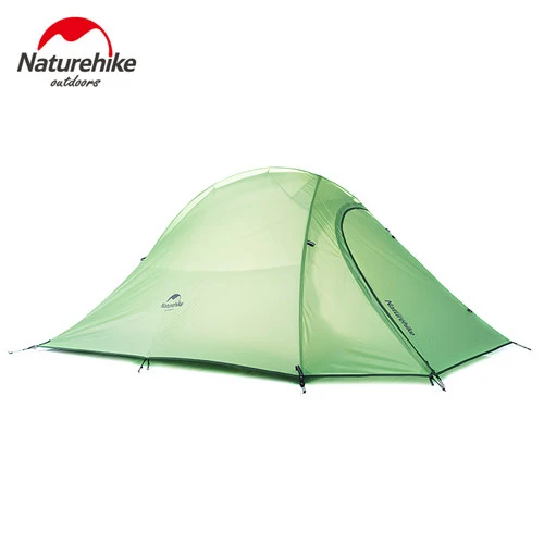 Naturehike старый CloudUp 3 серии открытый сверхлегкий большой зимний Glamping Палатка 4 сезона Профессиональный двухслойный кемпинговый тент - Цвет: 210T Green