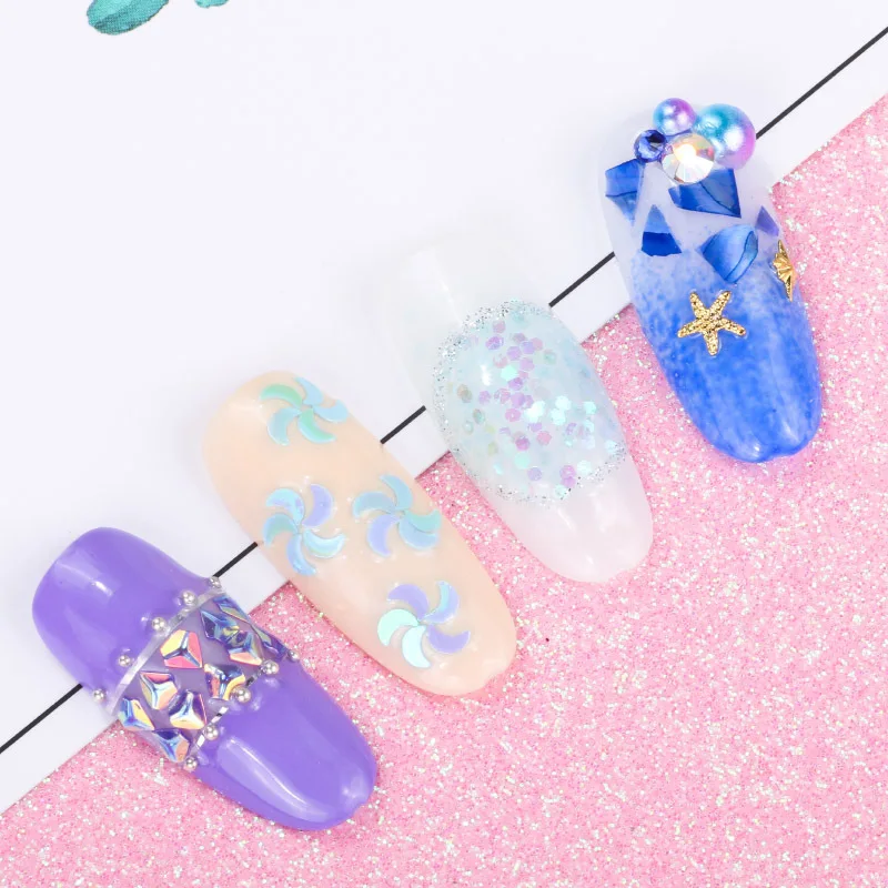 12 macetas/set decoración de uñas sirena perlas estrella Luna lÔser lentejuelas brillos 3d consejos manicura UV Gel polaco accesorios nuevo 12 macetas/set decoración de uñas sirena perlas estrella Luna lÔser lentejuelas brillos 3d consejos manicura UV Gel polaco accesorios nuevo