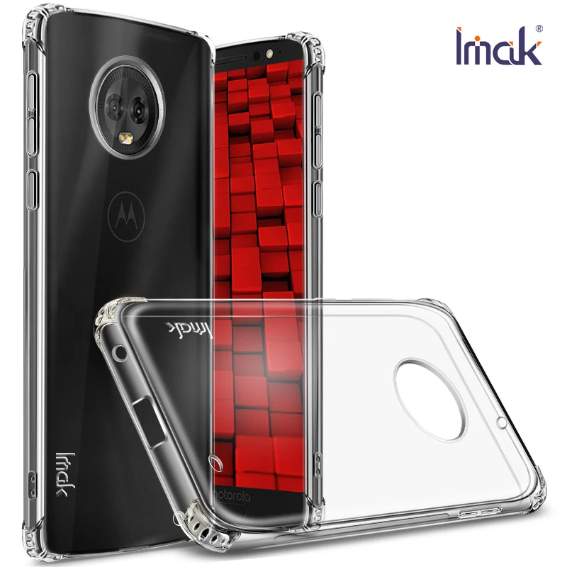 IMAK Clear Back cover for Motorola Moto G6 Plus Case Motorola G6 Shockproof Case for Motorola G6