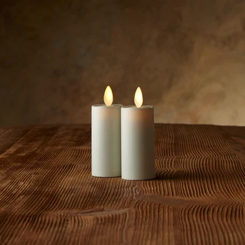 

Ksperway set of 2 Votive Flameless Moving Wick LED Candles with Timer and Remote Control for Decoration