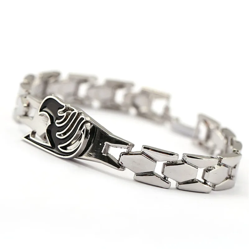 

J Store Statement Bracelets Anime Souvenir Fairy Tail Logo Rotation Metal Bracelet Bangle Hand Chain Cosplay Jewelry