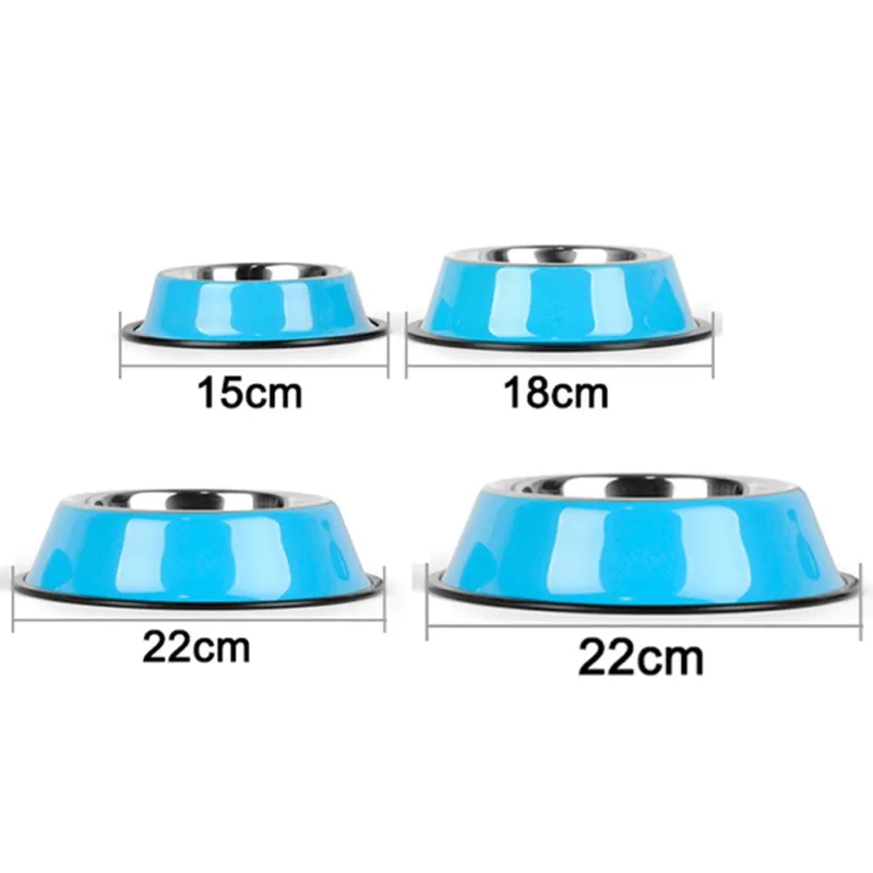 High Quality Stainless Steel Pet Bowls Dog Puppy Cats Food Water Feeder Pets Supplies Feeding Dishes Dogs Accessories SML Size (2)
