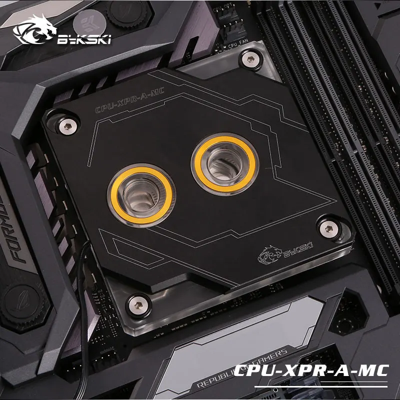 Bykski cpu-XPR-A-MC-V2 RBW RGB Led cpu блок водяного охлаждения для Intel 115x2011 2066 черный