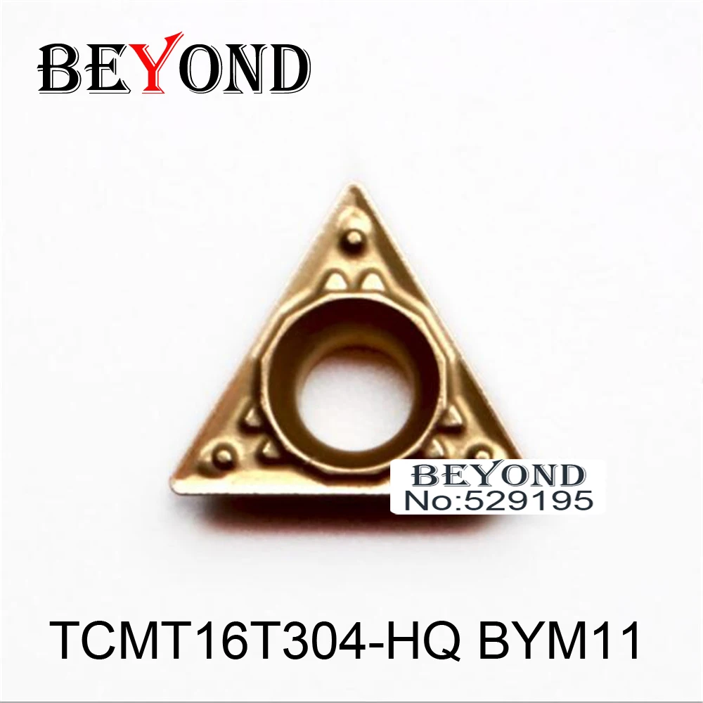 

BEYOND 10pcs TCMT 16T304 TCMT16T304-HQ BYM11 Processing Steel Carbide Inserts Lathe Tools Turning Cutter CNC utensili tornio