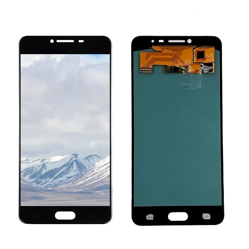 Супер AMOLED lcd S для samsung Galaxy C7 C7000 SM-C7000 ЖК-дисплей для телефона кодирующий преобразователь сенсорного экрана в сборе Замена сенсора