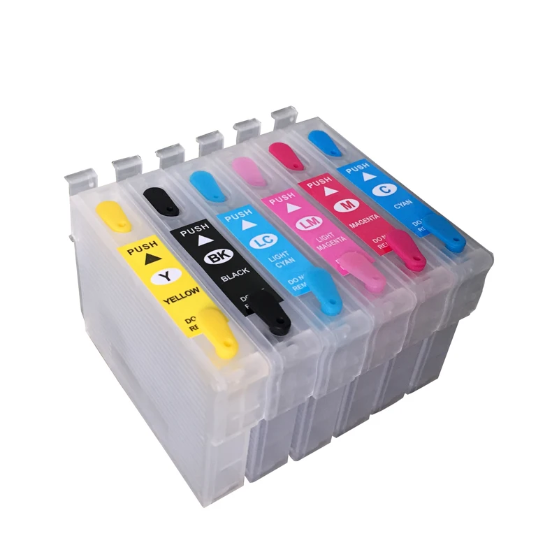 T0781-T0786 заправляемые чернильные картриджи для принтеров Epson stylus RX580 R260 R280 R380 RX595 RX680 принтер