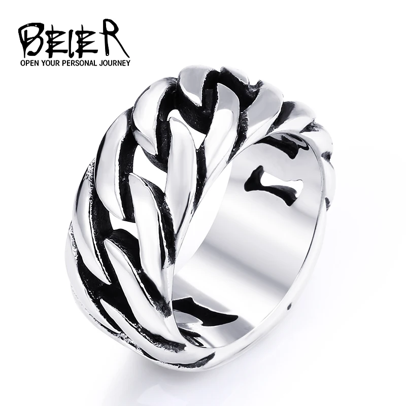 gothic personality chain ring man goth 316l stainelss steel fashion 2017 mens accessories br8 175 - Goth Wedding Rings gothic personality chain ring man goth 316l stainelss steel fashion 2017 mens accessories br8 175 - Goth Wedding Rings