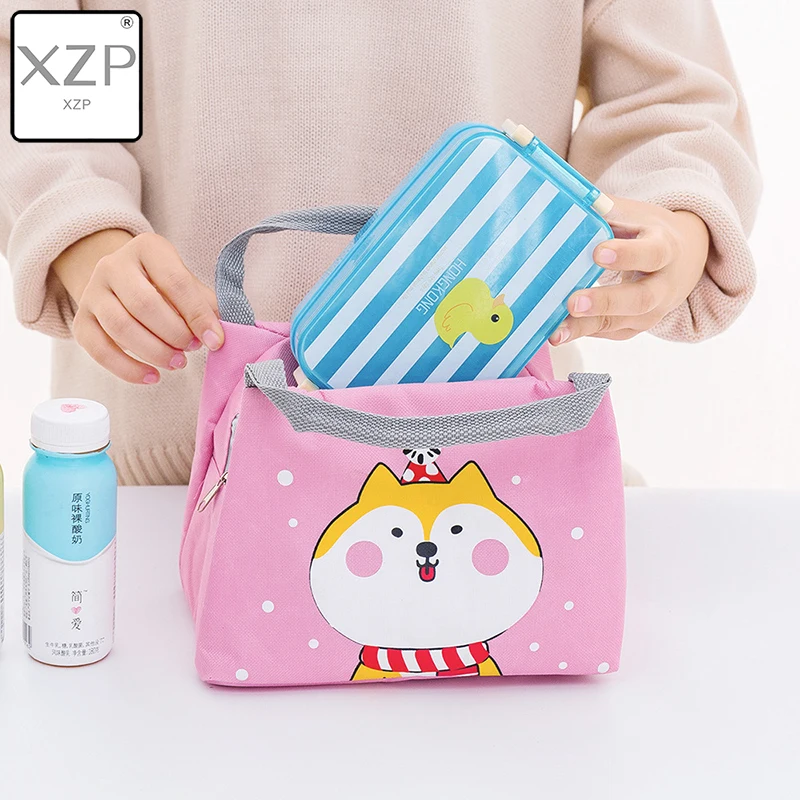 XZP Cartoon Baby Food Insulation Bag Portable Waterproof Thermal Oxford Lunch Bags Convenient Leisure Cute Picnic Outdoor Tote