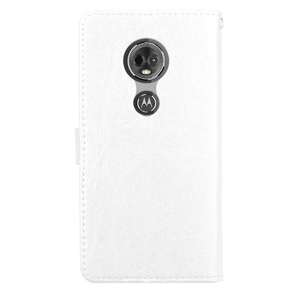20 шт./лот Crazy horse 3 карт+ фоторамка кожаный флип чехол для Motorola Moto C C plus E4 плюс X4 E5 чехол