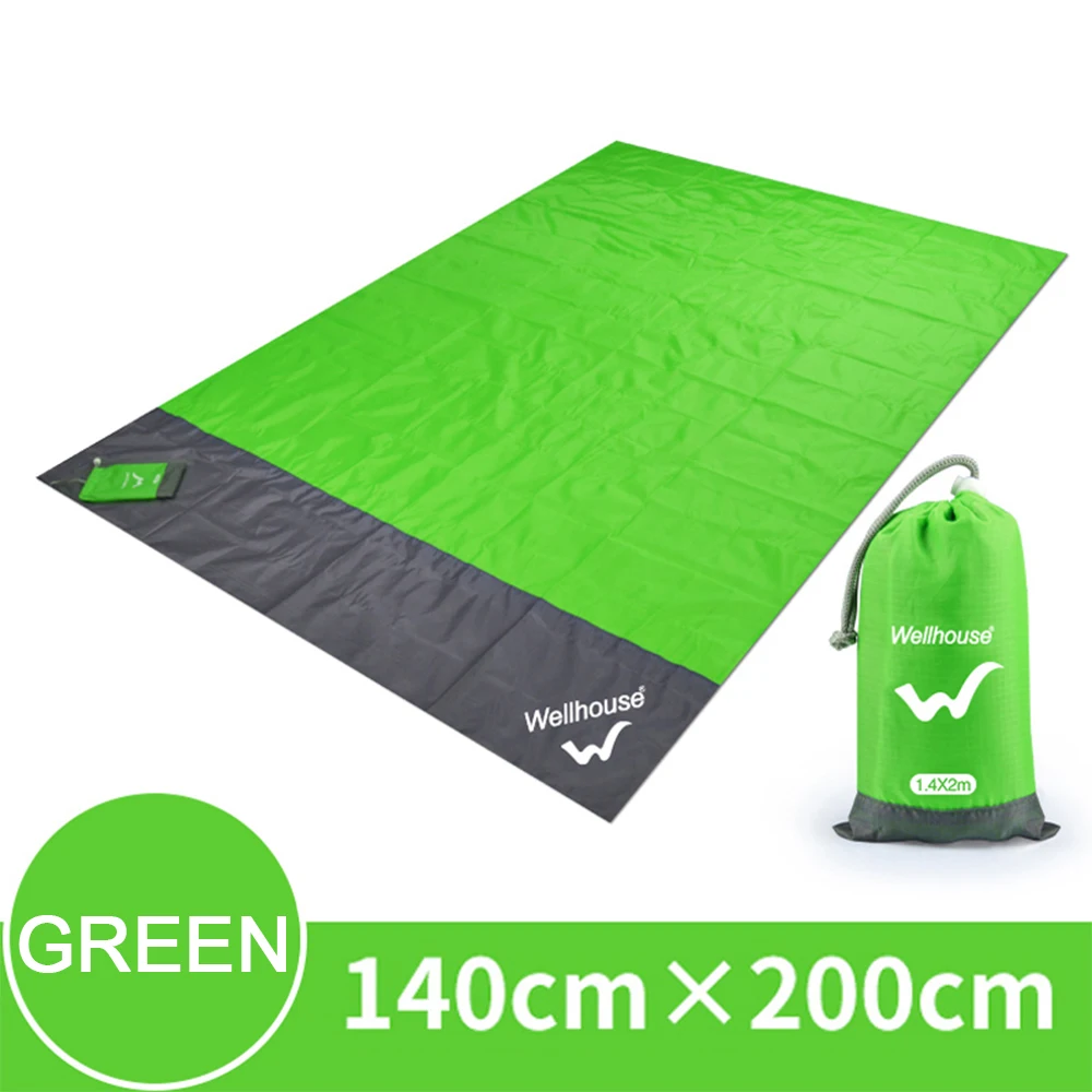 Waterproof Sand Free Beach Mat Tent Tarp Outdoor Blanket Beach Blanket Outdoor Portable Picnic Mat Camping Ground Mat Mattress