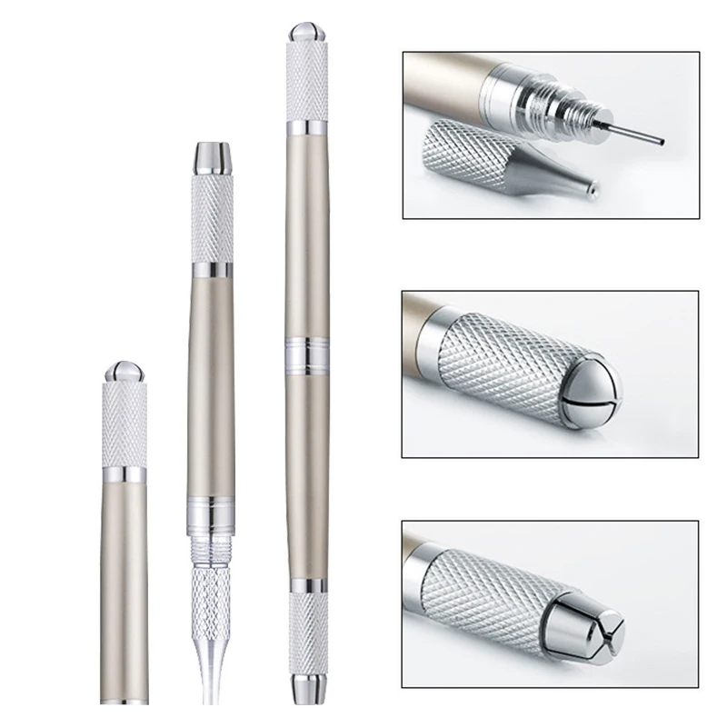 

5pcs Microblading pen 3 In 1 Permanent Makeup Manual Pen for 3D Eyebrow Embroidery Microblading Hand Tools Tebori tattoo Pen