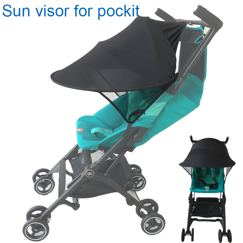 1:1 GB stroller Accessories sun shade for goodbaby pockit stroller extend sun visor Canopy Cover UV umbrella fit pockit+ QBIT+ hot mom baby stroller accessories