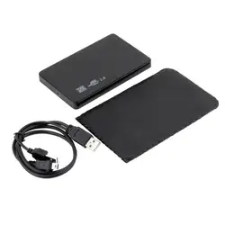 USB 2.0 480 Мбит/с корпус коробка для ноутбука 2.5 "SATA Black Лидер продаж дропшиппинг