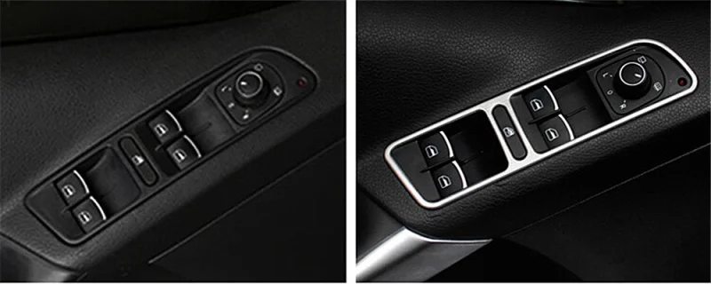 ZYBAlSHUN окна лифт кнопка отделка наклейка для Volkswagen VW Tiguan 2012 2013, автомобильные аксессуары