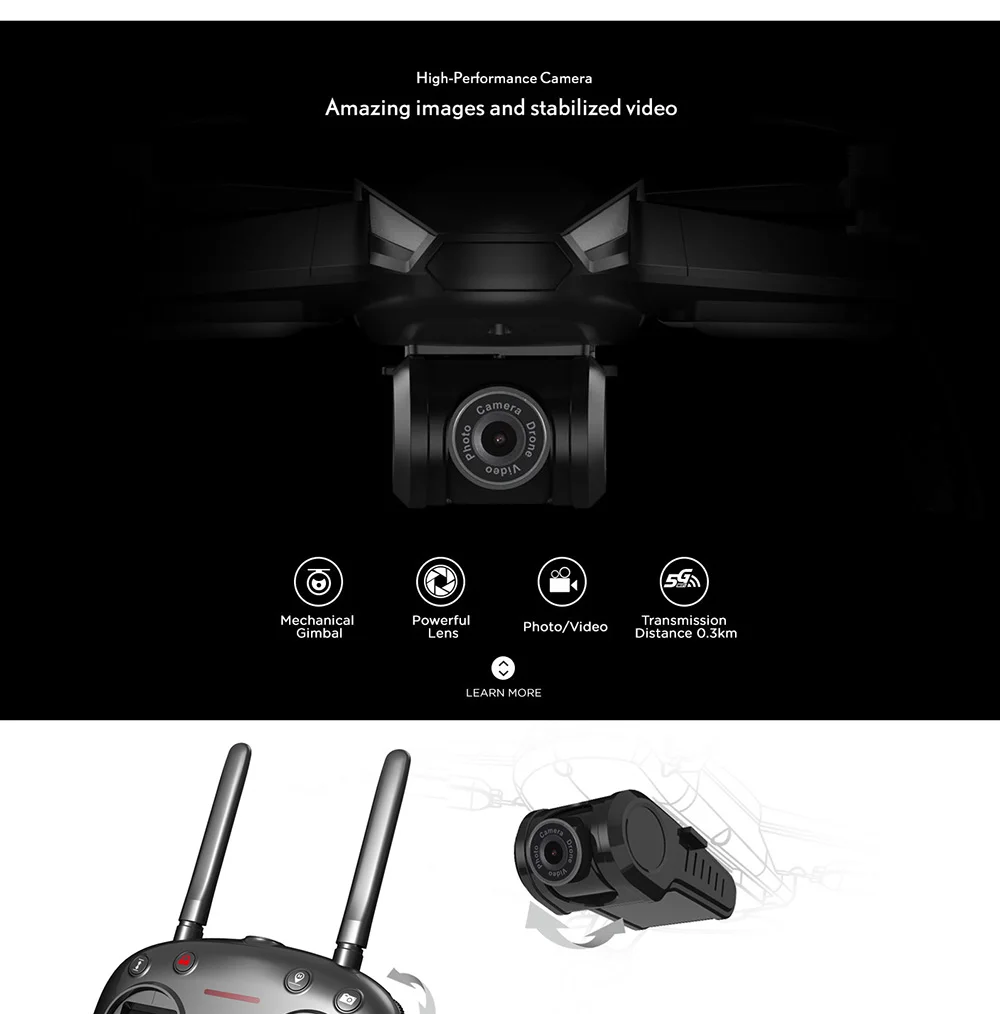 Профессиональный Камера Drone MJX B5W Радиоуправляемый Дрон 5gwifi FPV 1080 P Камера/путевых точек/точки интереса/ высота Удержание/одним из ключевых следовать