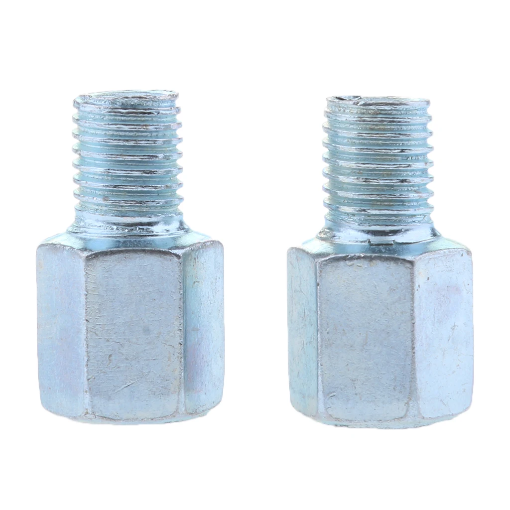 2Pcs Motorcycle Rearview Mirror Screw 10mm To 10mm Thread Adapter Conversion Bolts Motorbike Mirror Screw Bolt Auto Accessory